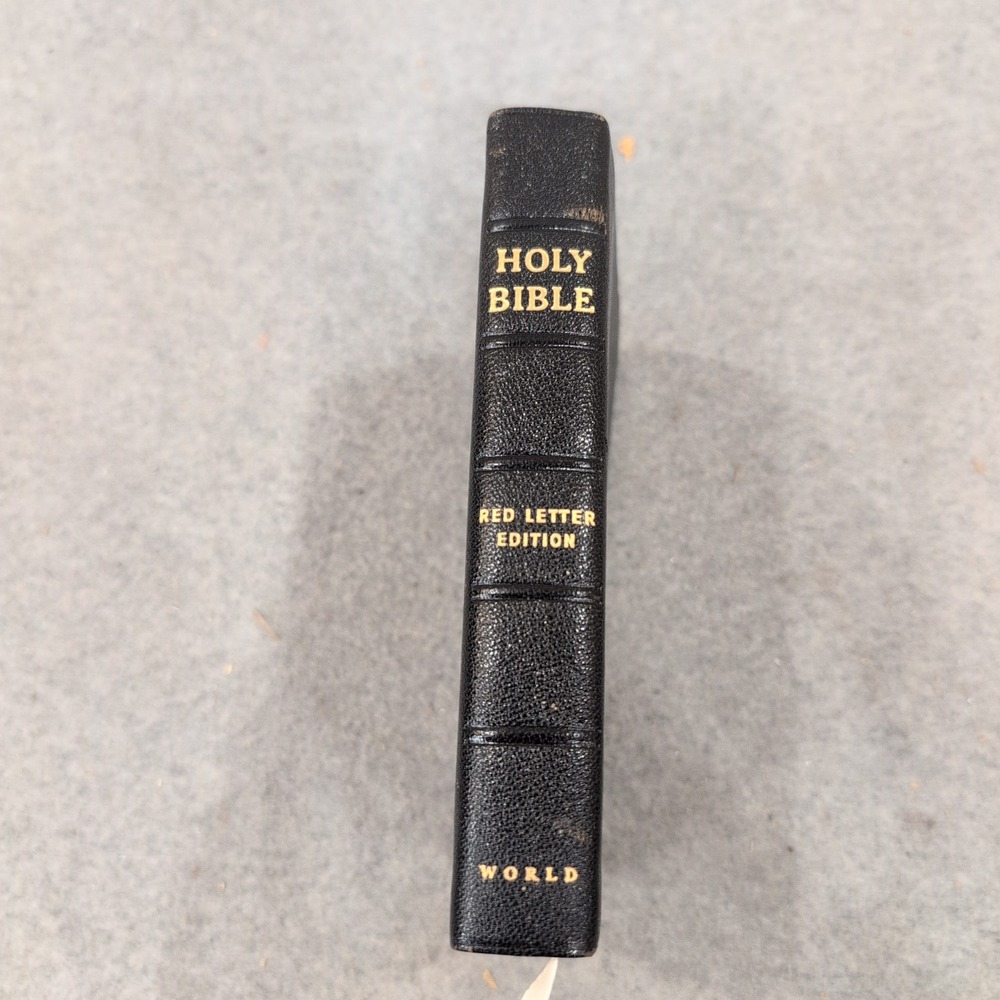 The World Publishing Company Holy Bible KJV Red Letter Self-Pronouncing Black - Picture 2 of 8
